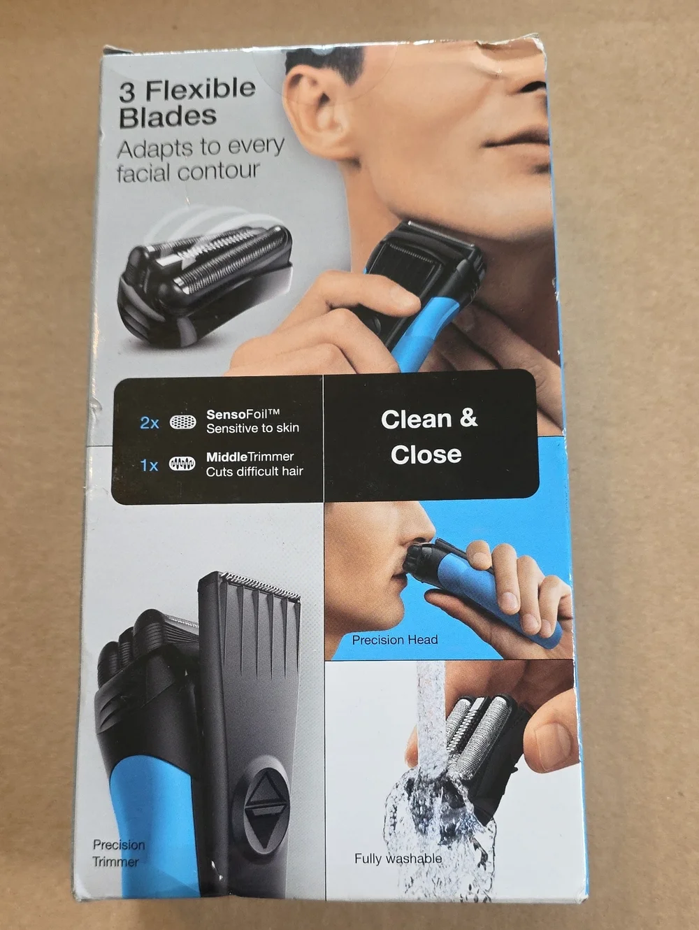 Braun Series 3 Men's Electric Shaver - Blue/Black